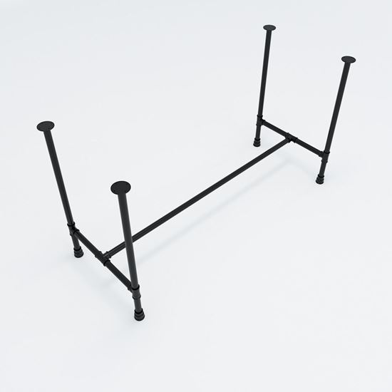 HCPP003 - Chân sắt ống nước 140x60 hệ PIPE Concept lắp ráp