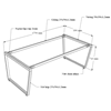 Bàn họp 180x90 Trapeze Concept lắp ráp