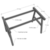 HBAC004 - Bàn làm việc 120x70 AConcept chân sắt lắp ráp