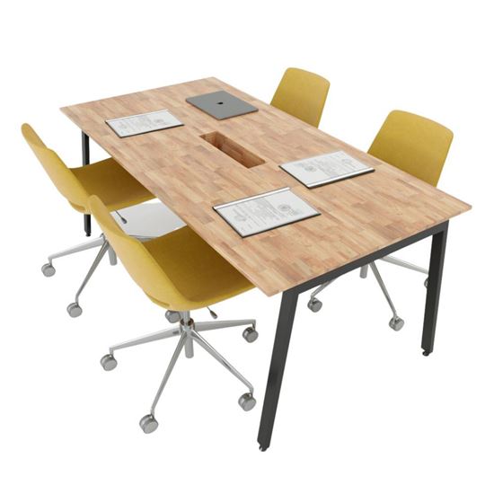 HBAT010 - Bàn họp 180x90 Aton Concept chân sắt lắp ráp