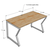 HBMC005 - Bàn làm việc 140x70 MConcept chân sắt lắp ráp