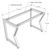 HBMC001 - Bàn làm việc 100x60 AConcept chân sắt lắp ráp