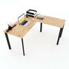 HBOV015 - Bàn chữ L 140x140 hệ Oval Concept lắp ráp