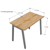 Bàn làm việc 100x60 Aton Concept chân sắt lắp ráp