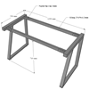 HBTH003 - Bàn làm việc 140x60 Trapeze II Concept lắp ráp
