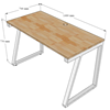 HBTH005 - Bàn làm việc 140x70 Trapeze II Concept lắp ráp