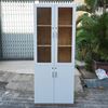 Tủ hồ sơ cao gỗ cao su cửa kính 5 tầng (80x40x220cm)