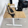 HO2A3S_A1 - Bàn FlexiCorner 110x160cm gỗ cao su 3 khớp chỉnh điện