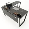 HBTC018 - Bàn chữ L 150x140 Trapeze Concept lắp ráp