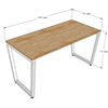 Bàn làm việc 140x70 Trapeze Concept lắp ráp
