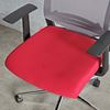 Ghế xoay lưng cao có nệm màu đỏ, chân sắt mạ Crom