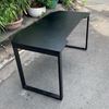 Bàn GamingDesk 120x70cm gỗ cao su PU đen chân sắt lắp ráp GD68008