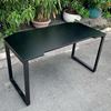 Bàn GamingDesk 140x70cm gỗ cao su PU đen chân sắt lắp ráp GD68009