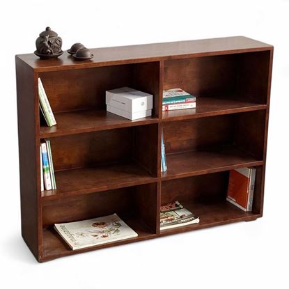 Kệ sách 3 đơn giản tầng gỗ Cao Su - KS68291