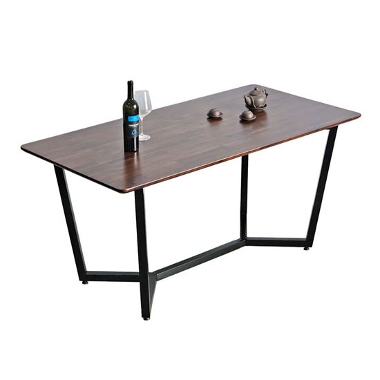 Bàn ăn TOGI gỗ Tràm chân sắt 160x80cm - BA68211