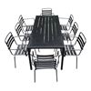 Bộ bàn 180cm và 8 ghế sắt ngoài trời - CBNT003