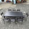 Bộ bàn 180cm và 8 ghế sắt ngoài trời - CBNT003