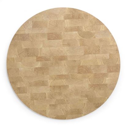 Mặt bàn tròn đường kính 120cm gỗ Plywood vân Cut Trunk - MB053