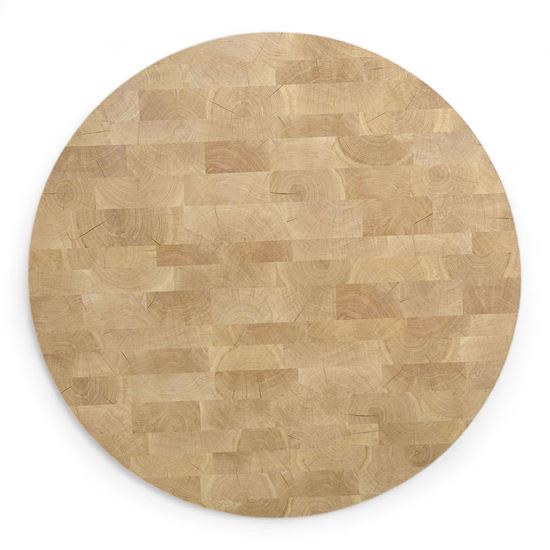 Mặt bàn tròn đường kính 120cm gỗ Plywood vân Cut Trunk - MB053