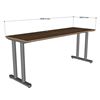Bàn làm việc 180x60cm gỗ Plywood chân sắt hệ TIO - HBTO027