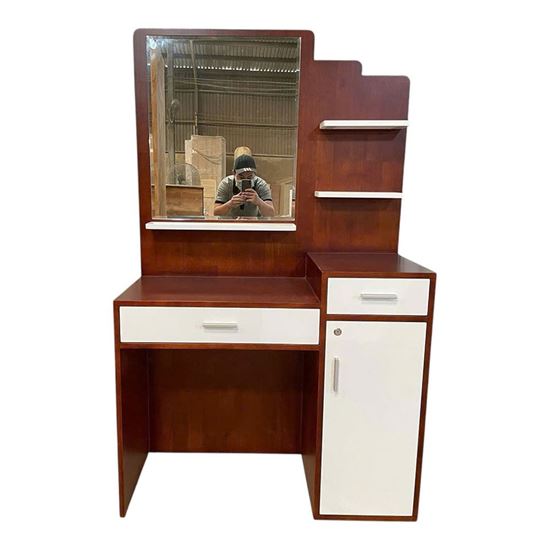 Bàn trang điểm gỗ cao su 100x40x165cm - BTD68073
