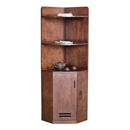 Kệ góc tường 48x48x165cm gỗ cao su KGT68032