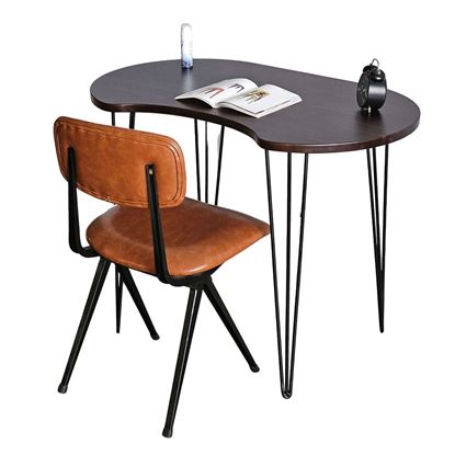 Combo bàn làm việc hạt đậu và ghế sắt bọc nệm CB68210