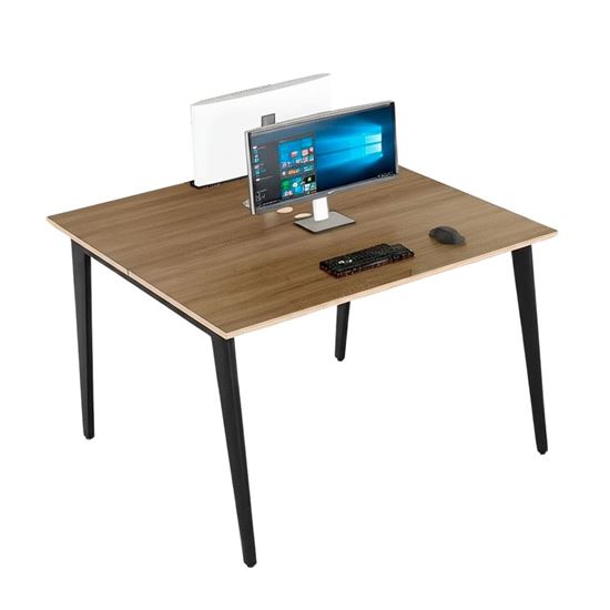 Bàn cụm 2 người 120x120cm gỗ plywood hệ Tứ Giác Côn HBDI010