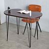 Combo bàn làm việc hạt đậu và ghế sắt bọc nệm CB68209