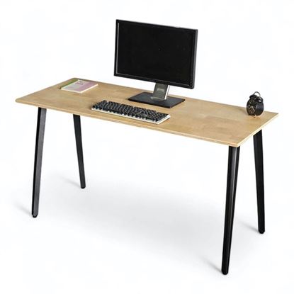 Bàn làm việc 140x60cm gỗ plywood vân Cut Trunk hệ Đa Giác HDG024