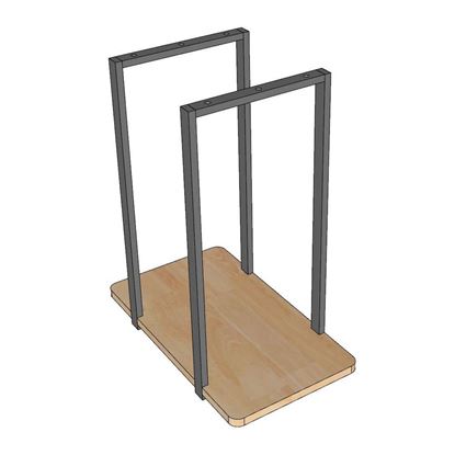 Giá treo thùng máy CPU gỗ cao su KCPU68021