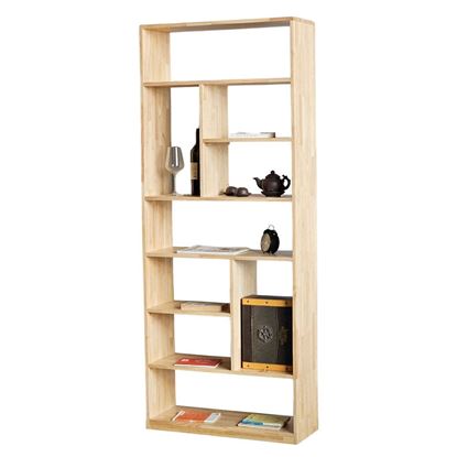 Kệ sách đứng 80x30x200cm gỗ cao su KS68286