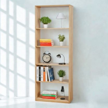 Kệ sách 5 tầng 62x30x170cm gỗ cao su KS68285