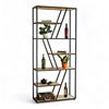 Kệ trang trí TRAP-SHELF 90x34x200cm gỗ cao su khung sắt KTB68044