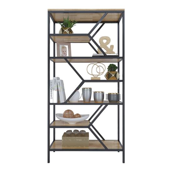 Kệ trang trí DIMONSHELF 80x30x160cm gỗ cao su KTB68052