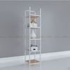 Kệ sách 5 tầng khung sắt gỗ cao su IShefl KTB68050