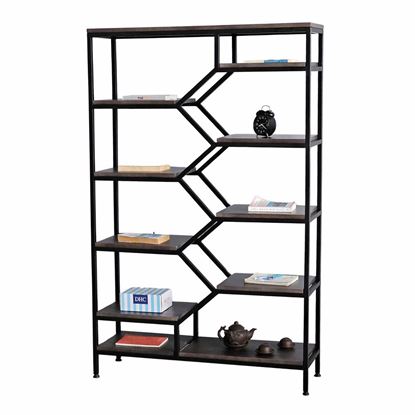 Kệ trang trí BEE-SHELF 100x30x160cm gỗ cao su KTB68049