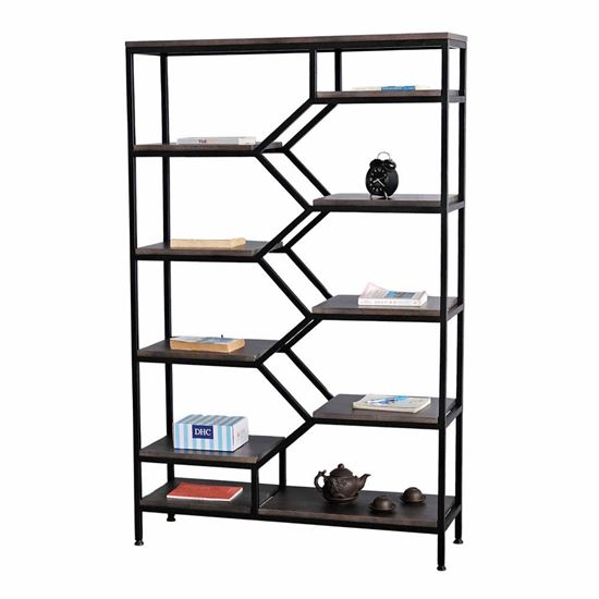 Kệ trang trí BEE-SHELF 100x30x160cm gỗ cao su KTB68049