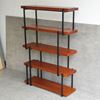 Kệ sách LAM-SHELF 100x34x150cm gỗ thông khung sắt KTB68041