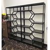 Kệ sách trang trí BEE-SHELF khung sắt gỗ cao su KTB68049