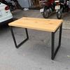 Bàn làm việc đơn giản gỗ thông chân lắp ráp