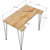 SPD68079 - Bàn làm việc SimpleDesk khuyết PINLEG - 100x60x75 (cm)