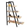 Kệ sách trang trí A-SHELF gỗ cao su khung sắt KTB68030