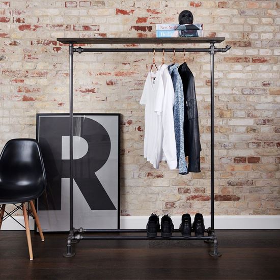 Giá treo quần áo ống nước 120x40x160cm sơn tĩnh điện GQA68013