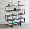 Kệ trưng bày S-SHELF khung sắt gỗ cao su KTB68032
