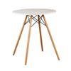 Bàn cafe Eames tròn 60cm màu trắng hoặc đen CFD68017