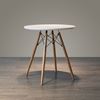 Bàn cafe Eames tròn 60cm màu trắng hoặc đen CFD68017