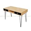 BD68035 - Bàn làm việc BookDesk 2 ngăn kéo đen - 120x60x75 cm