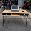 BD68035 - Bàn làm việc BookDesk 2 ngăn kéo đen - 120x60x75 cm