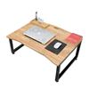 Bàn làm việc ngồi bệt 80x60cm gỗ cao su chân gấp IDE68003